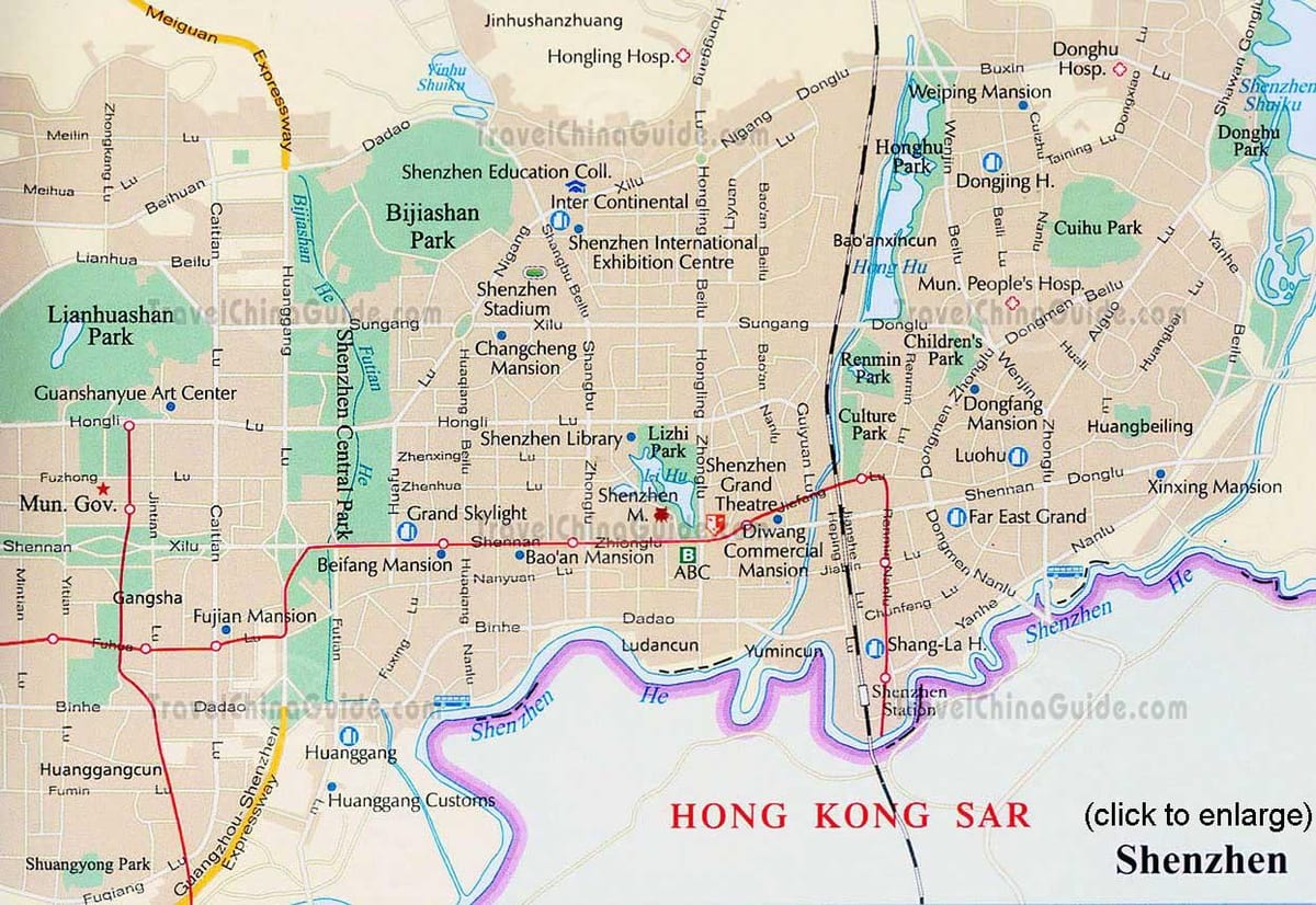 Shenzhen, Guangdong, Kina na karti