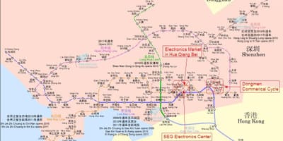 Karta tržištu Shenzhen elektronika 